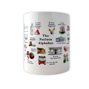 The Nailsea Alphabet Mug