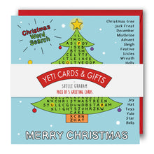 Load image into Gallery viewer, Activity Christmas Card - Christmas Word Search