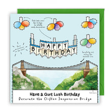 Load image into Gallery viewer, Decorate the Clifton Suspension Bridge Birthday Card