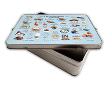 Load image into Gallery viewer, A Very Scottish Alphabet 'Food & Drink' Storage Tin