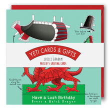Load image into Gallery viewer, Dress a Welsh Dragon Birthday Card
