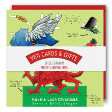 Load image into Gallery viewer, Dress a Welsh Dragon Christmas Card