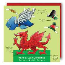 Load image into Gallery viewer, Dress a Welsh Dragon Christmas Card