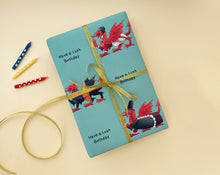 Load image into Gallery viewer, Welsh Dragon Birthday Gift Wrap