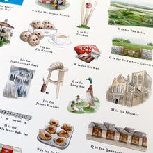 Load image into Gallery viewer, The Yorkshire Alphabet Art Print
