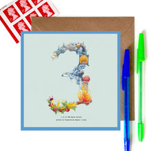 Load image into Gallery viewer, 3rd birthday card or 3rd anniversary card