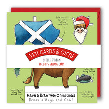 Load image into Gallery viewer, Dress a Highland Cow Christmas Card