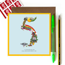 Load image into Gallery viewer, 5th birthday card or 5th anniversary card