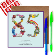 Load image into Gallery viewer, 85th card for birthday or 85th anniversary card