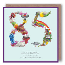 Load image into Gallery viewer, 85th birthday card
