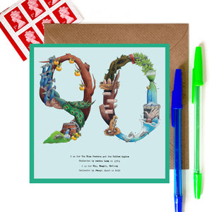 90th card for birthday or 90th anniversary card