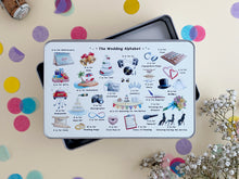 Load image into Gallery viewer, The Wedding Alphabet Storage Tin