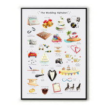 Load image into Gallery viewer, The Wedding Alphabet Art Print