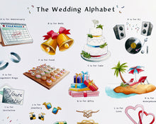 Load image into Gallery viewer, The Wedding Alphabet Art Print