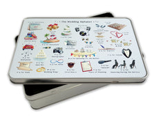 Load image into Gallery viewer, The Wedding Alphabet Storage Tin