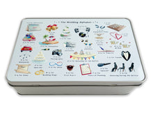 Load image into Gallery viewer, The Wedding Alphabet Storage Tin