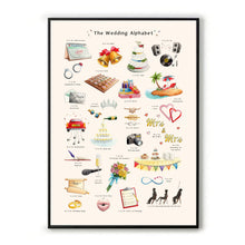 Load image into Gallery viewer, The Wedding Alphabet Art Print