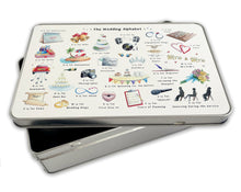 Load image into Gallery viewer, The Wedding Alphabet Storage Tin