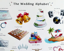 Load image into Gallery viewer, The Wedding Alphabet Art Print