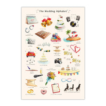 Load image into Gallery viewer, The Wedding Alphabet Art Print
