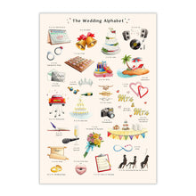 Load image into Gallery viewer, The Wedding Alphabet Art Print