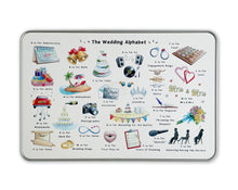 Load image into Gallery viewer, The Wedding Alphabet Storage Tin