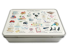 Load image into Gallery viewer, The Wedding Alphabet Storage Tin