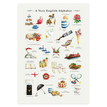 Load image into Gallery viewer, A Very English Alphabet Art Print