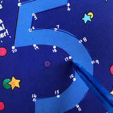 Load image into Gallery viewer, number 5 birthday card