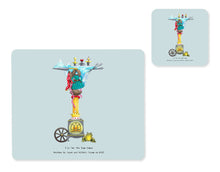 Load image into Gallery viewer, alphabet placemat and matching coaster letter i