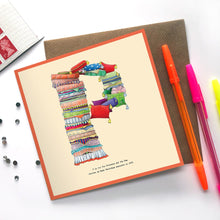 Load image into Gallery viewer, letter-p-alphabet-card