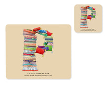 Load image into Gallery viewer, alphabet placemat and matching coaster letter p
