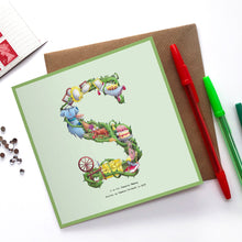 Load image into Gallery viewer, letter-s-alphabet-card
