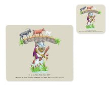 Load image into Gallery viewer, alphabet placemat and matching coaster letter t