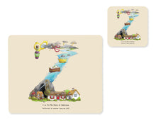 Load image into Gallery viewer, alphabet placemat and matching coaster letter z
