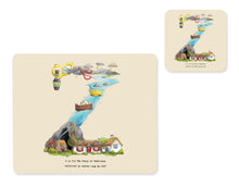 Load image into Gallery viewer, alphabet placemat and matching coaster letter z