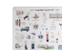 Load image into Gallery viewer, The Royal Alphabet Glass Cutting Board
