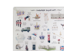 Load image into Gallery viewer, The Royal Alphabet Glass Cutting Board