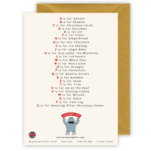 Load image into Gallery viewer, The Christmas Alphabet Christmas Card
