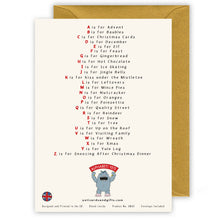 Load image into Gallery viewer, The Christmas Alphabet Christmas Card