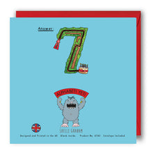 Load image into Gallery viewer, Happy 7th Birthday - Activity Card