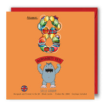 Load image into Gallery viewer, Happy 8th Birthday - Activity Card