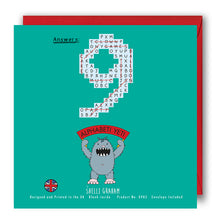 Load image into Gallery viewer, Happy 9th Birthday - Activity Card