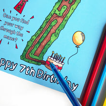 Load image into Gallery viewer, 7th birthday card boy