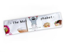 Load image into Gallery viewer, birthday gift idea for mum. The mothers alphabet white cotton tea towel