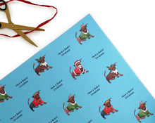 Load image into Gallery viewer, Birmingham Bull Christmas Gift Wrap