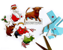 Load image into Gallery viewer, birmingham christmas card featuring the bullring bull