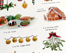 Load image into Gallery viewer, The Christmas Alphabet Art Print