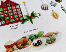 Load image into Gallery viewer, The Christmas Alphabet Tea Towel
