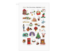 Load image into Gallery viewer, The Christmas Alphabet Tea Towel